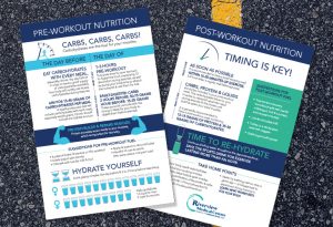 running nutrition infographic, workout, Riverview Medical Center, Little Silver 5k