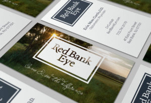 Red Bank eye doctor, Rebrand, Business Card